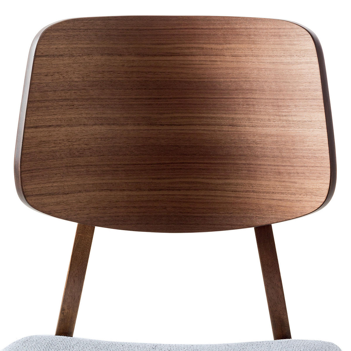 ESSZIMMERSTUHL - Webstoff / Gummibaum massiv - Hellgrau, Textil (47/81/53cm) - home24