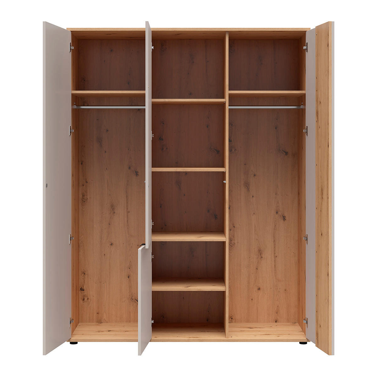 SCHRANK 4 Türen Ezra Kaschmir - Beige, Holzwerkstoff (150.5/195.5/56cm) - Petits-meubles