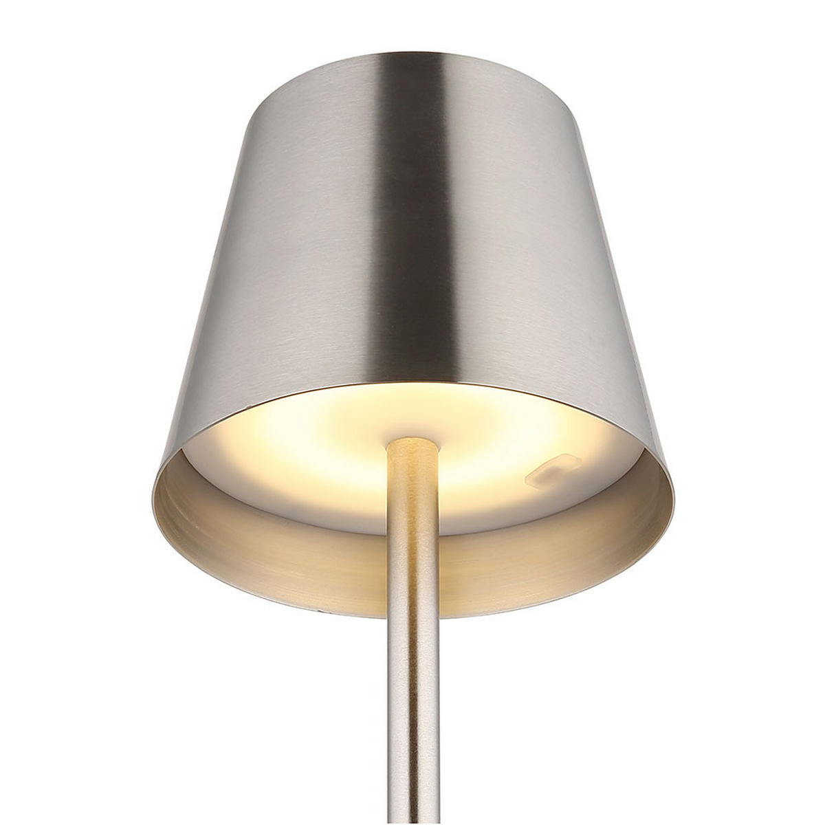 TISCHLAMPE VANNIE Silber LED höhenverstellbar 2er Set - Silberfarben, Metall (47/47/47cm) - Globo Lighting