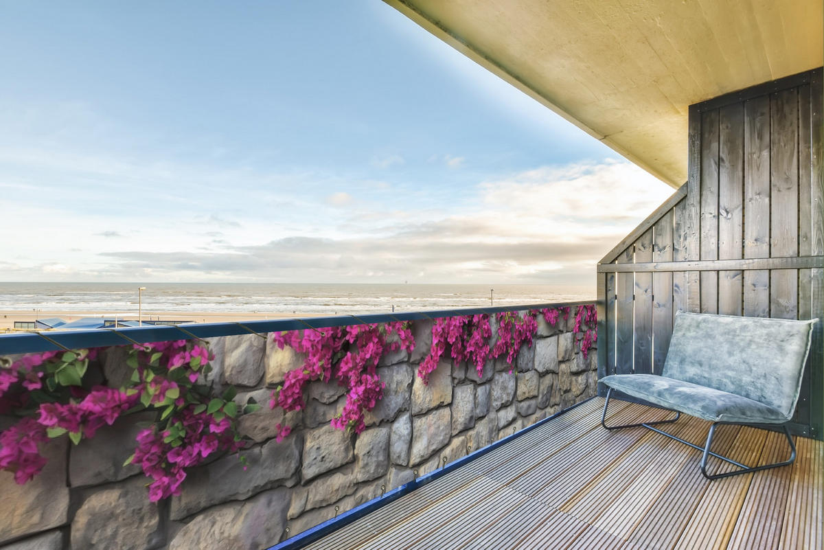 BALKON-SICHTSCHUTZ Bougainvillea - Steinmauer - Rosa - Magenta, Kunststoff (500/90cm) - MuchoWow