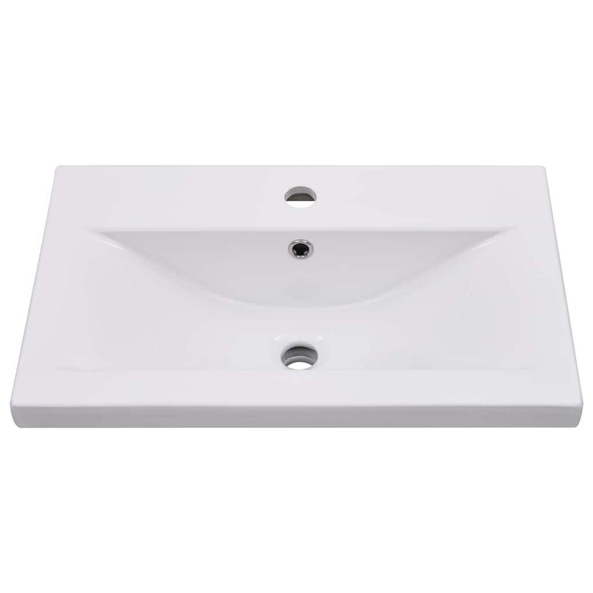 WASCHBECKEN Landgraf 61/39.5/18.5 cm - Weiß, Keramik (61/18.5/39.5cm) - Nettlife