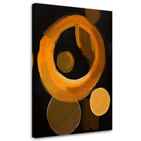 LEINWANDBILD Abstraktion 80x120cm - Schwarz, Textil (80/120cm) - Feeby