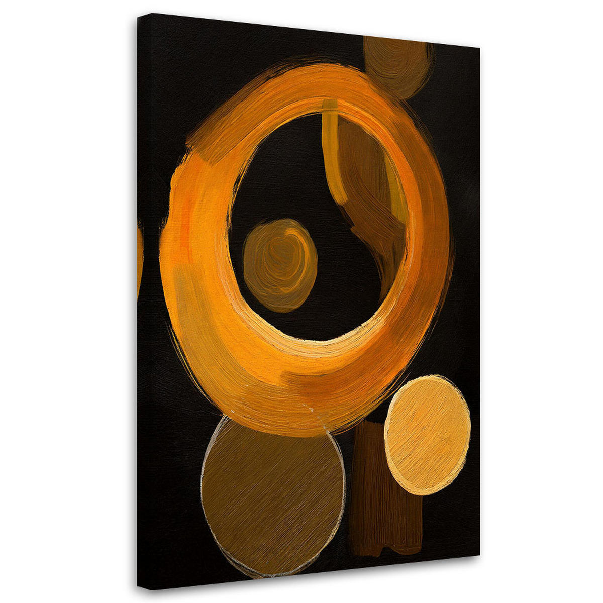 LEINWANDBILD Abstraktion 80x120cm - Schwarz, Textil (80/120cm) - Feeby