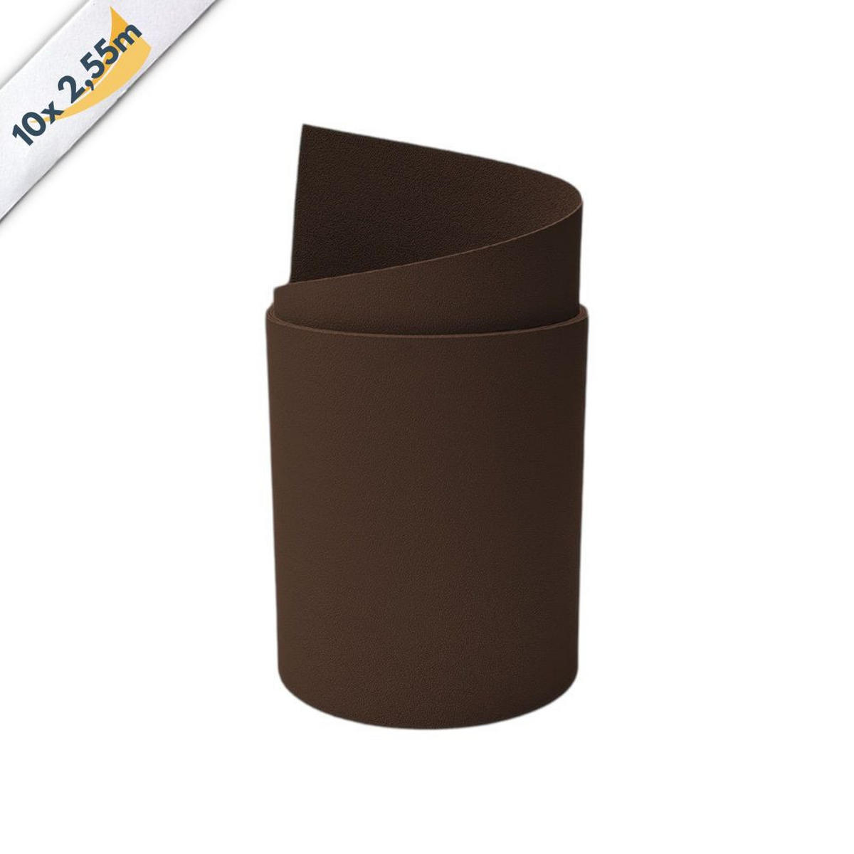 SICHTSCHUTZSTREIFEN PP Sichtschutzstreifen Doppelstabzaun Braun,10x 2,55m - Braun, Kunststoff (2550/19cm) - ZAUN|ZU