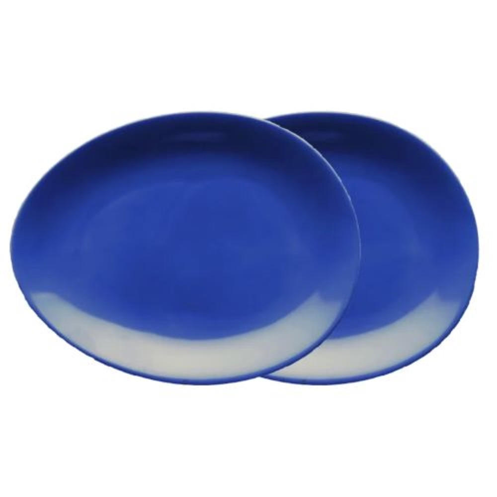 Luigi Colani Porzellan Tellerset Blau