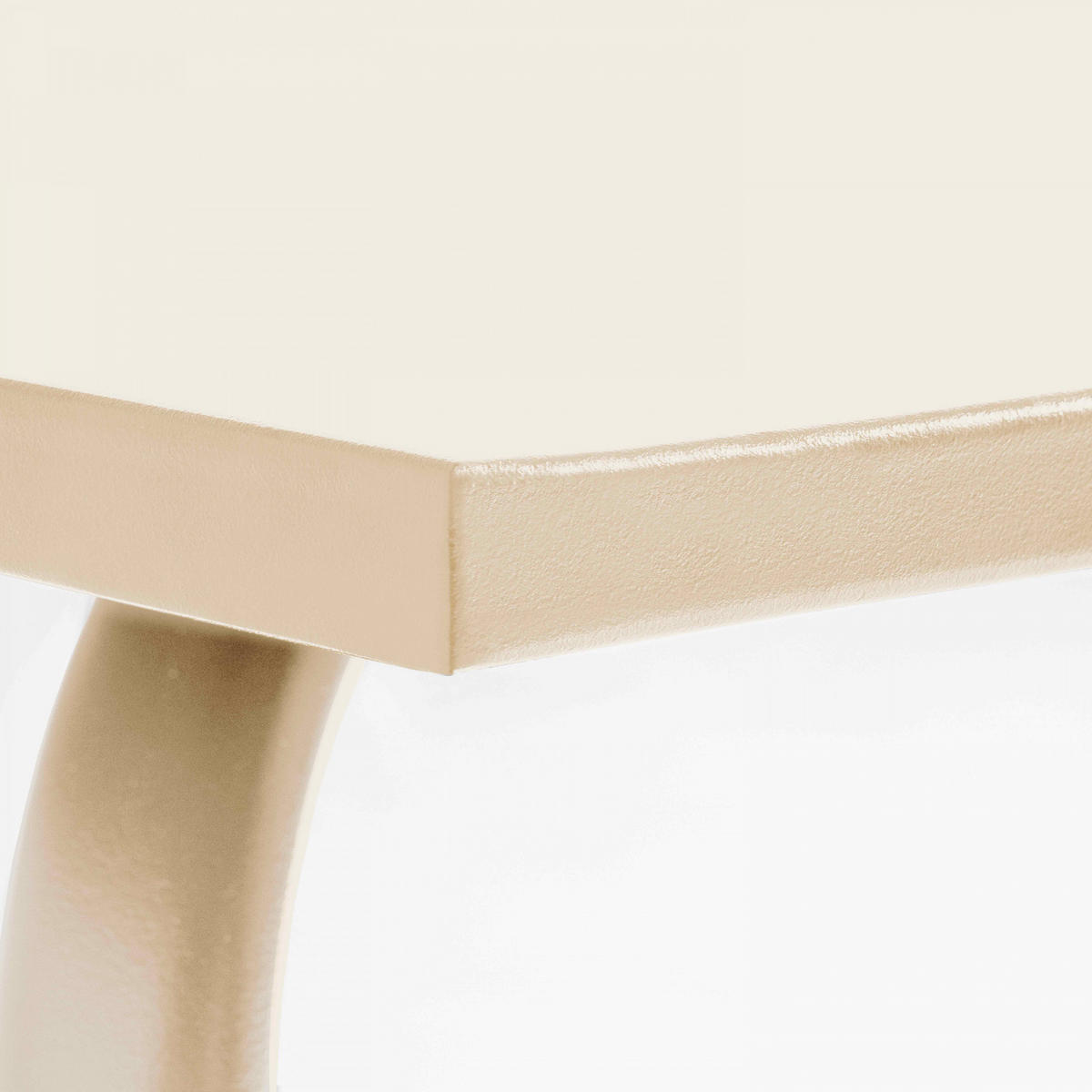 GARTENTISCH , Elfenbeinfarbe - Creme, Metall (180/90/72cm) - Oviala