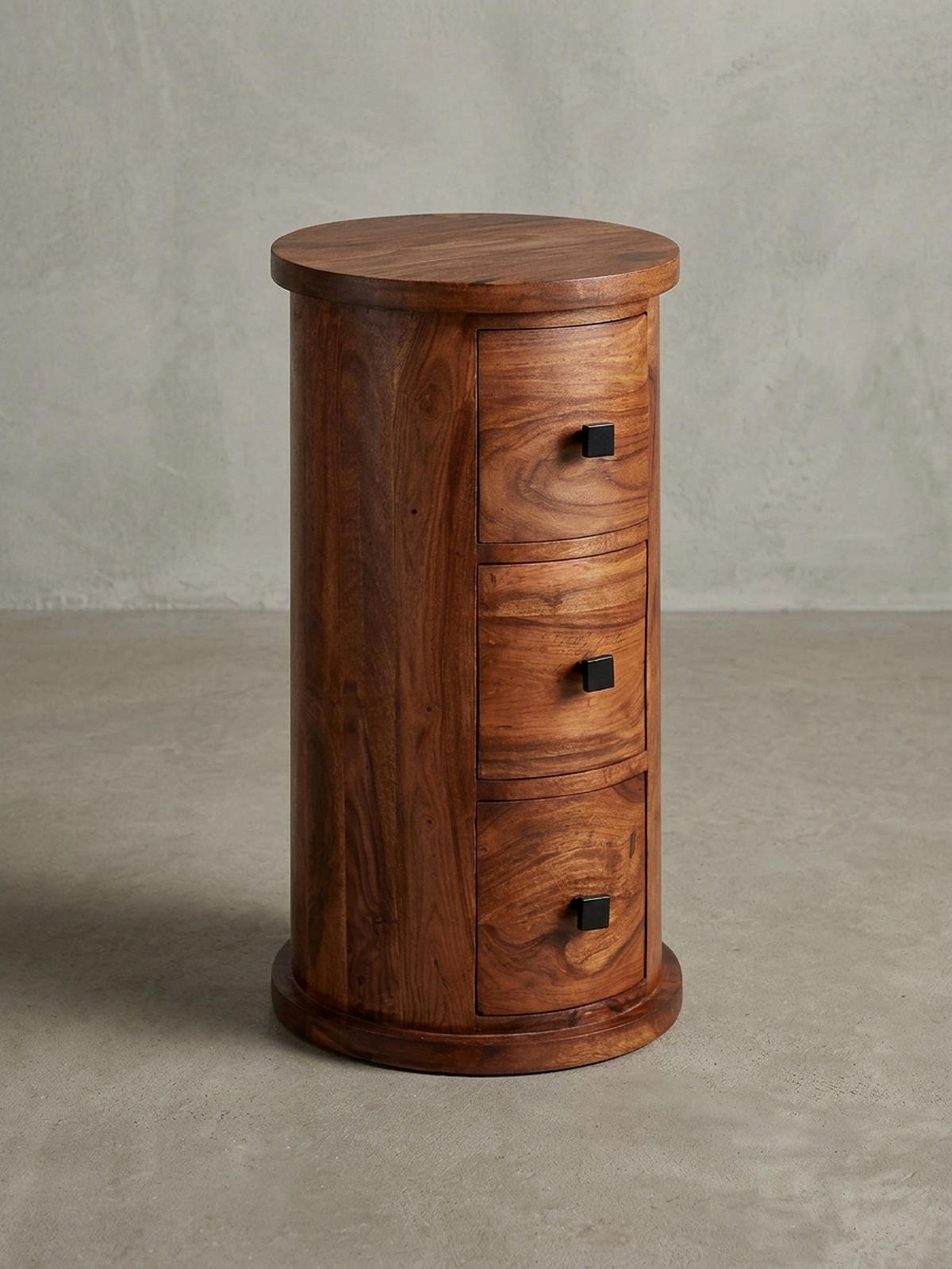 KOMMODE – Massivholz, 3 Schubladen, rustikal - Braun, Holz/Metall (35/65/35cm) - KADIMA DESIGN