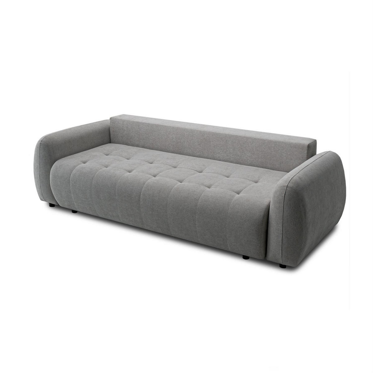 SOFA OMEGA Zweisitzer mit Schlaffunktion, Rosa 15 - Dunkelgrau, Textil (252/92/105cm) - Lookway