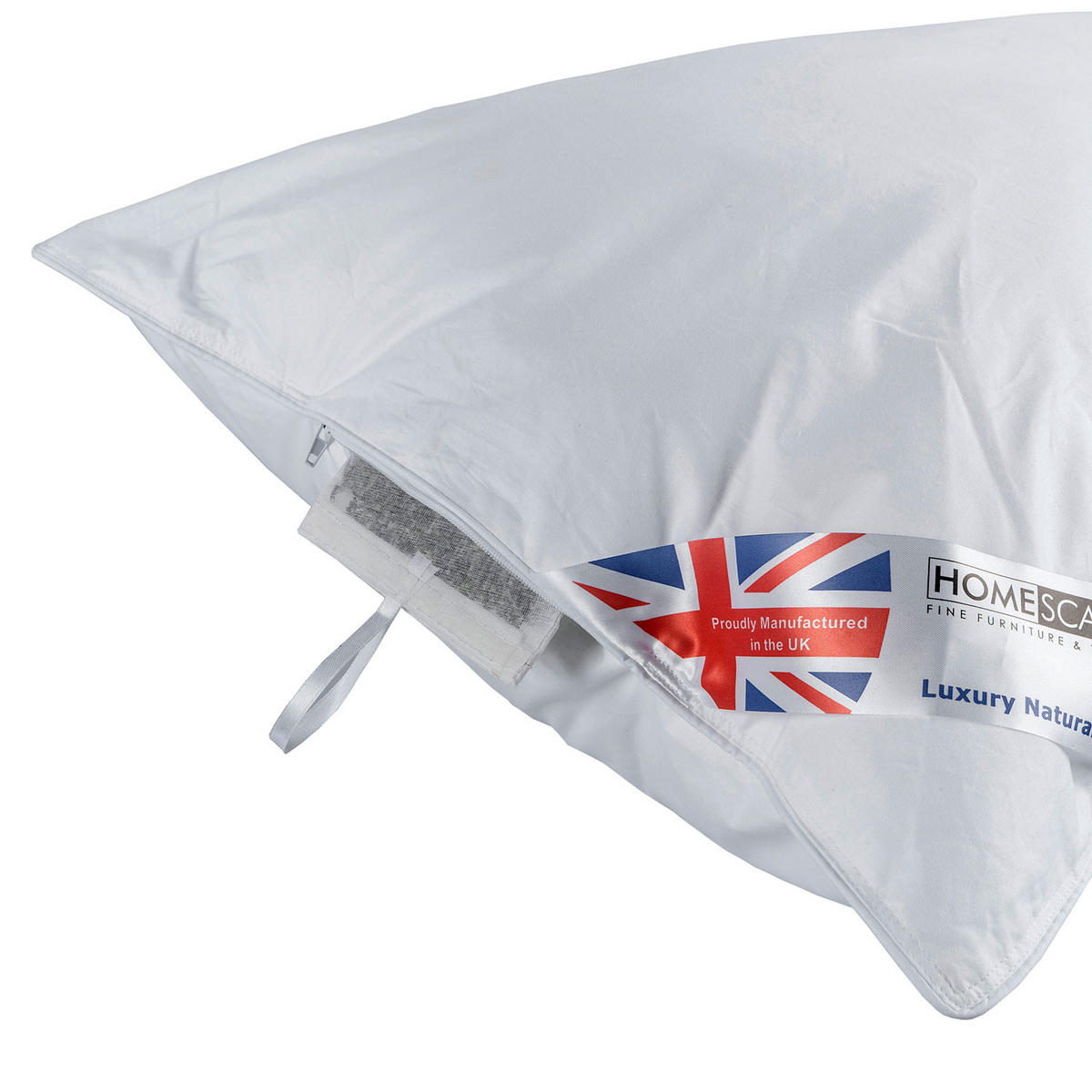 KOPFKISSEN Super-Mikrofaser mit Kamille 48/74 cm - Weiß, Textil (48/74cm) - Homescapes