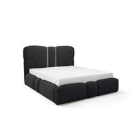 POLSTERBETT Jordan - Schwarz, Holzwerkstoff/Textil (160/200cm) - Fun Möbel