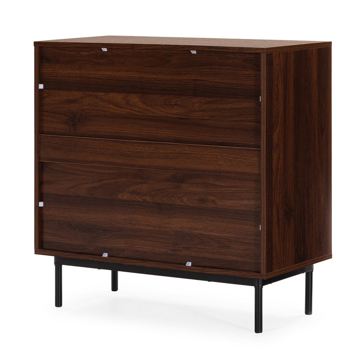 COMODA 80/80/40 Florida aspect de nuc comun - culoare nucă, compozit lemnos (80/80/40cm) - VS Venta-stock