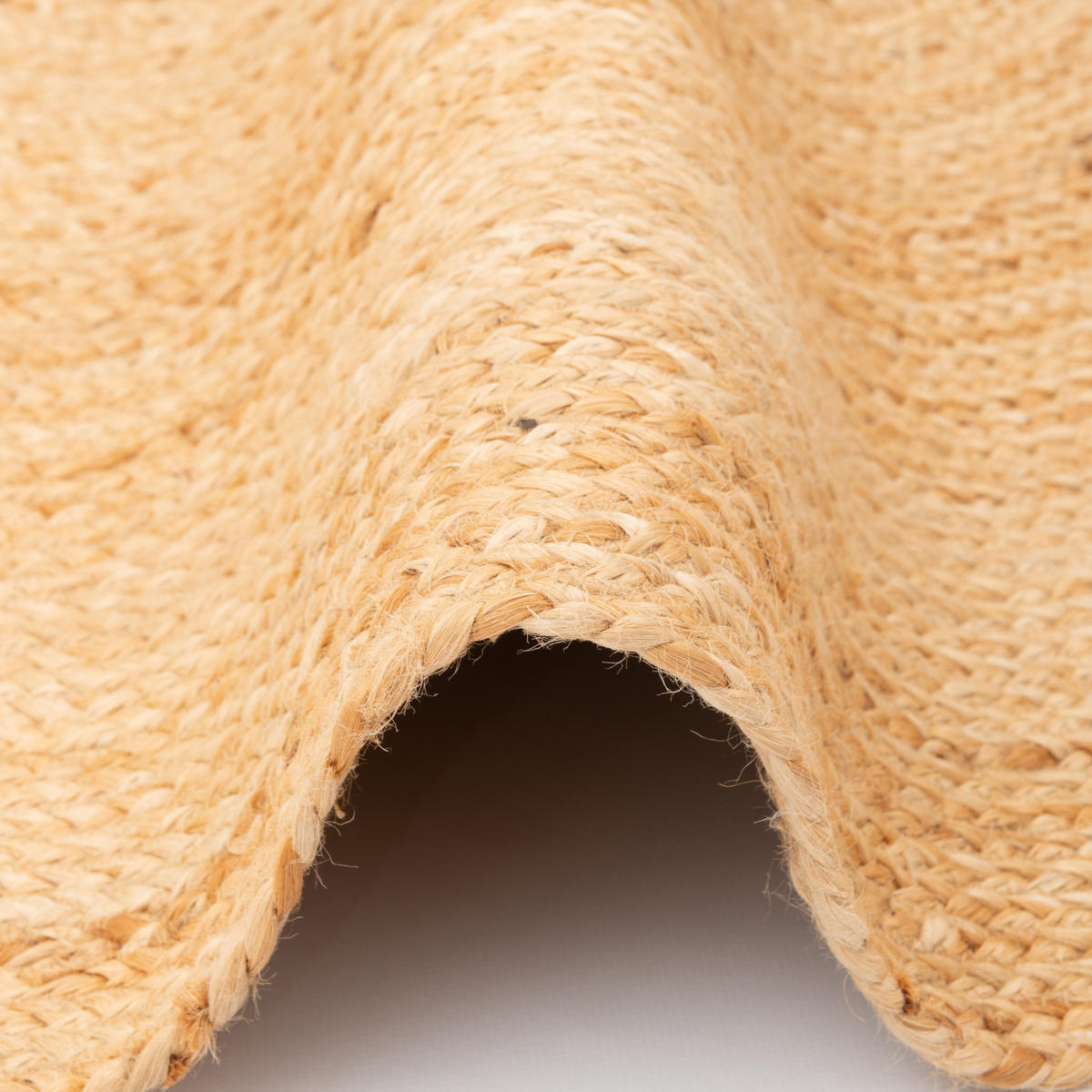 NATURFASER TEPPICH JUTE SALSA NATUR RUND - Beige, Textil (120/120cm) - Pergamon