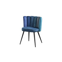 STUHL JADA Blau Velvet - Blau, Textil (59/86/55cm) - KAWOLA
