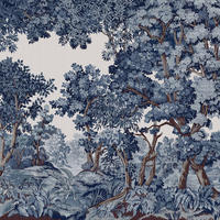 FOTOTAPETE Bodenham - Blau, Papier/Kunststoff (250/400cm) - Graham & Brown