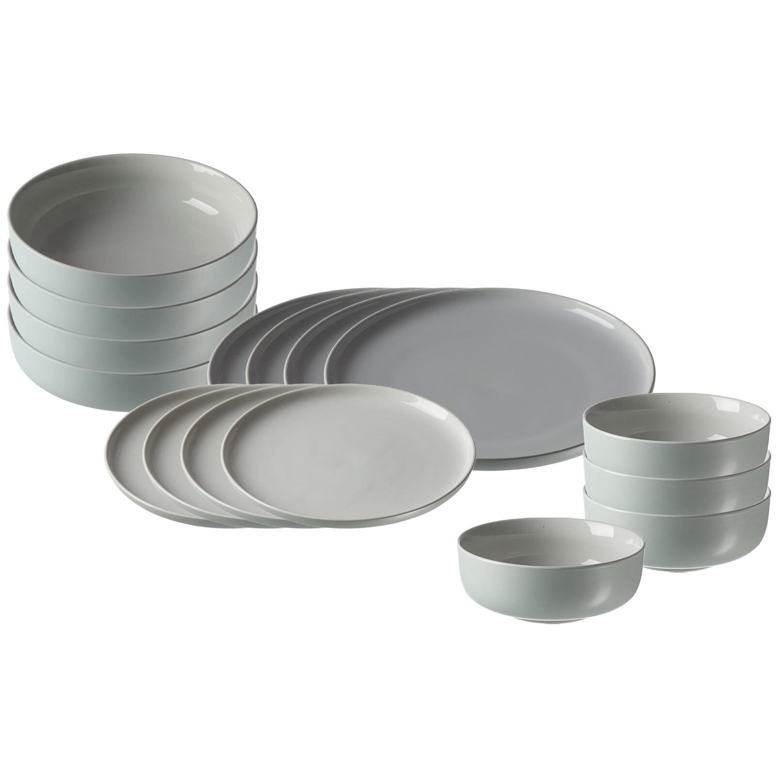 EINSTEIGER-SET Jasper mint 16er Set - Mintgrün, Keramik (2/2/2cm) - Ritzenhoff Breker