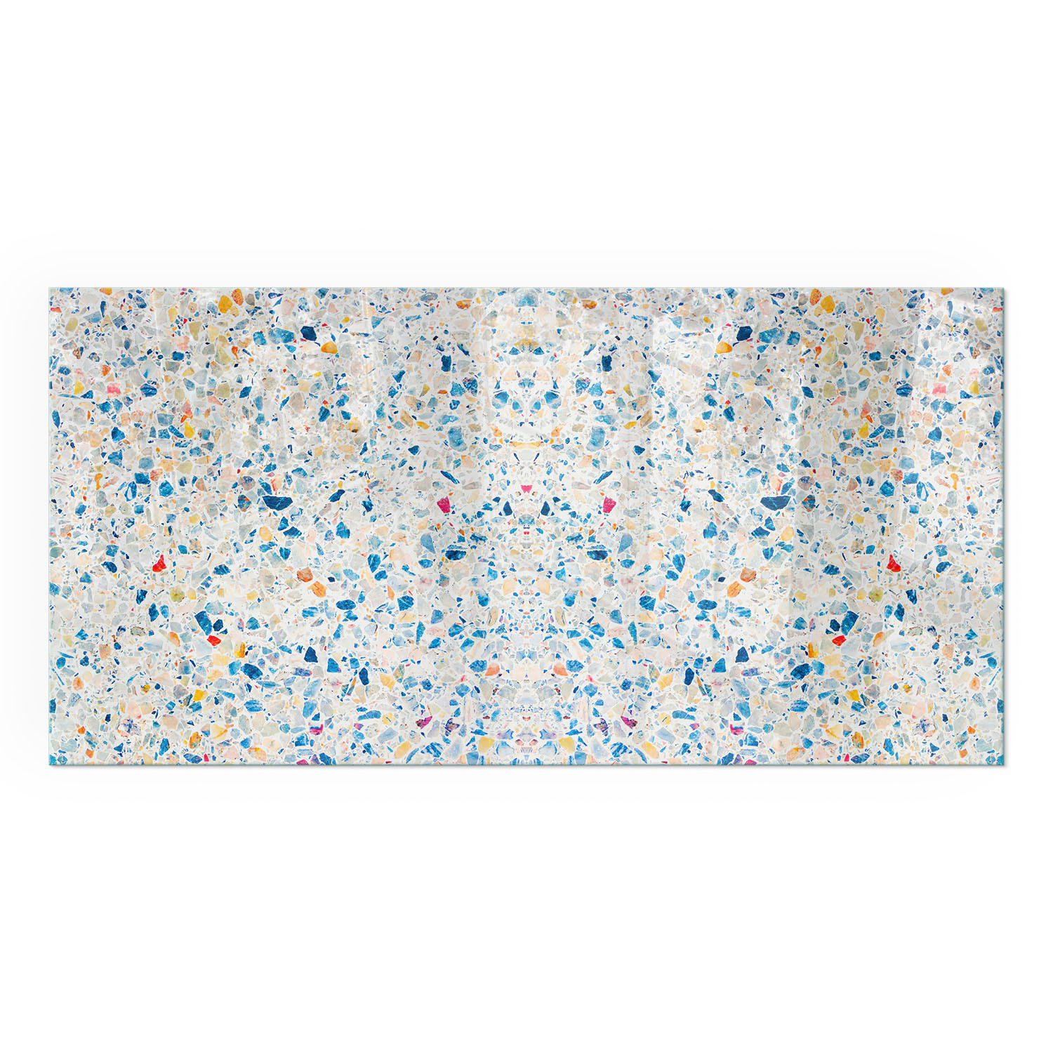 GLASPLATTE für Kamin 140x70 cm - Weiß, Glas (140/70/0.4cm) - TULUP