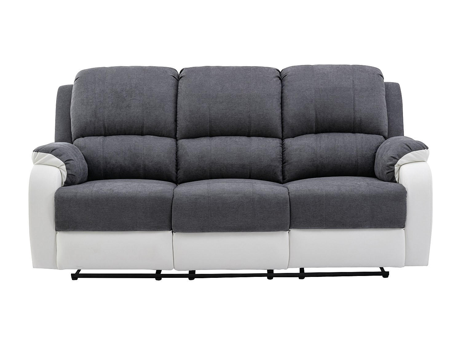 Vente-Unique Relaxsofa Weiß 202x99x98 cm