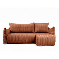 ECKSOFA Mailand Xs Mit Schlaffunktion - Braun, Holzwerkstoff/Textil (226/154cm) - Fun Möbel