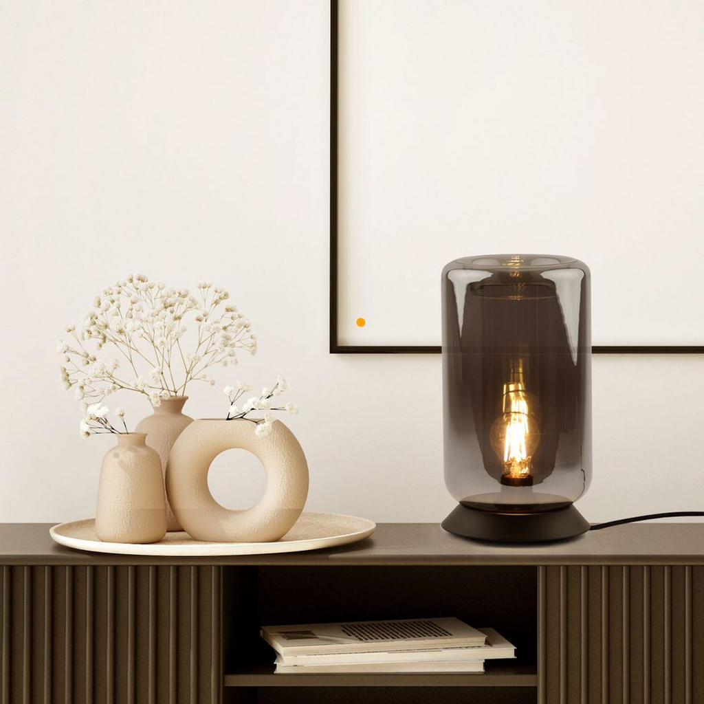 Thumbnail - s.luce Tischlampe, Klar, Glas, Oval,Oval, 28x14x28 cm, Lampen & Leuchten, Innenbeleuchtung, Tischlampen, Tischlampen