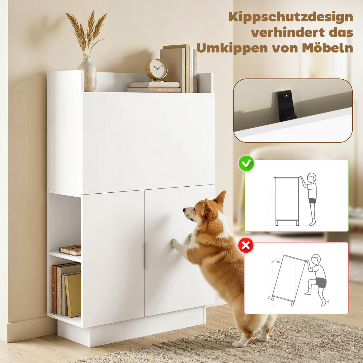 SCHREIBTISCH aus Spanplatte 80/30/128 cm Weiß - Weiß, Holzwerkstoff (80/30/128cm) - HOMCOM