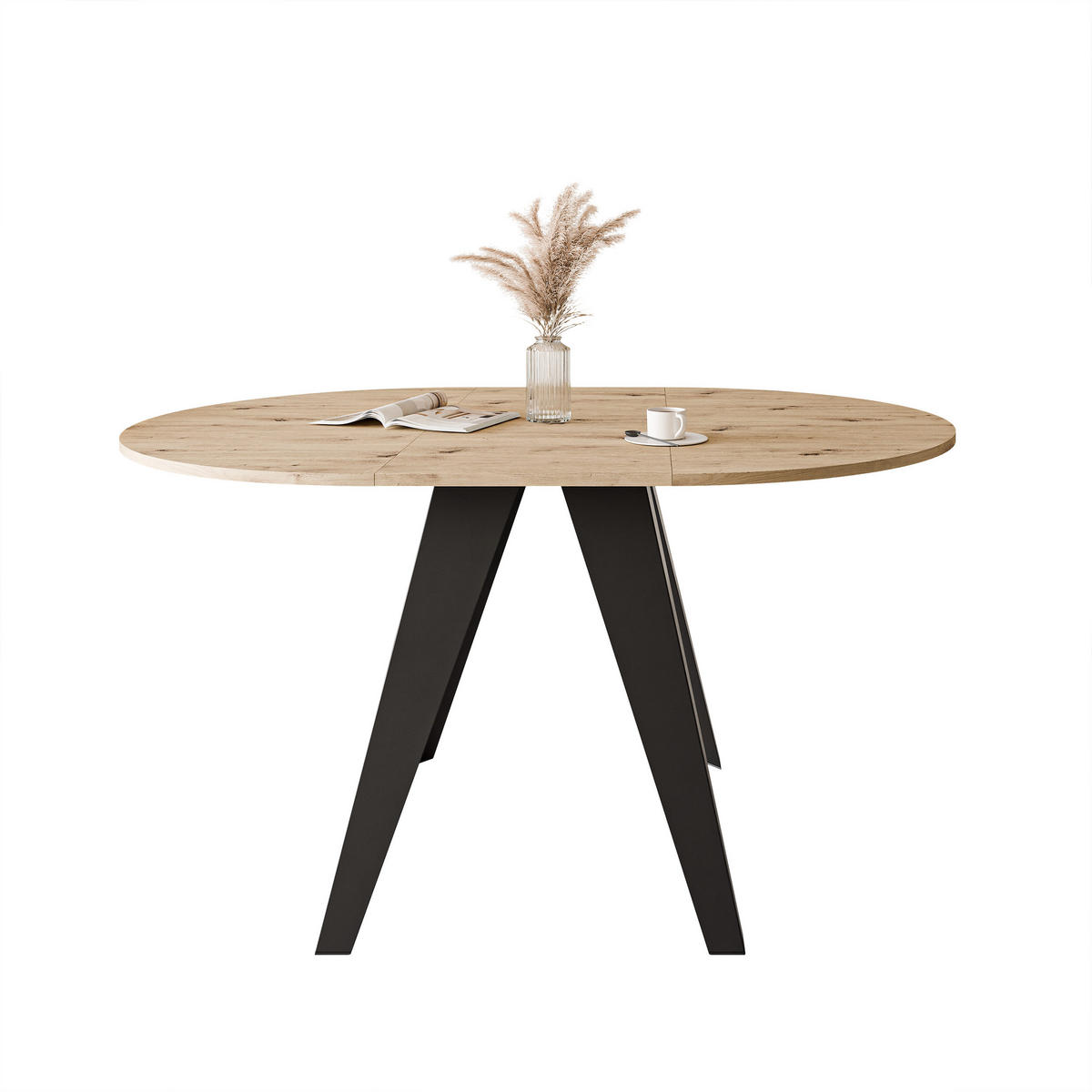 ESSTISCH ausziehbar auf MDF, Artisan Eiche - Eiche Artisan, Holzwerkstoff (100/100/76cm) - Idohome