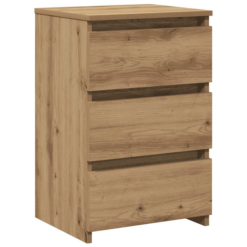 NACHTTISCH Artisan-Eiche 40/35/62,5 Cm Holzwerkstoff - Braun, Holzwerkstoff (35/62.5/40cm) - vidaXL