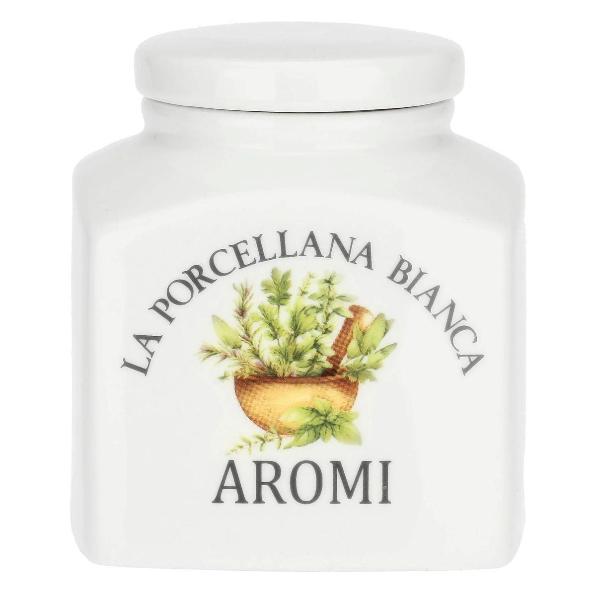 VORRATSDOSE Aromi 0,5 l - Multicolor, Keramik (10/10/11cm) - La Porcellana Bianca