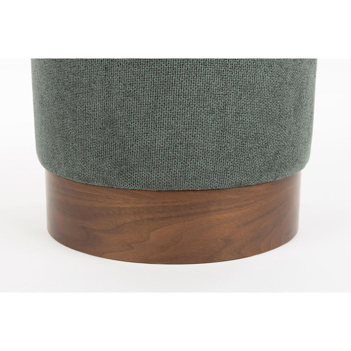 SITZHOCKER Bellevue Grün - Grün, Holz (41/46/41cm) - Dutchbone