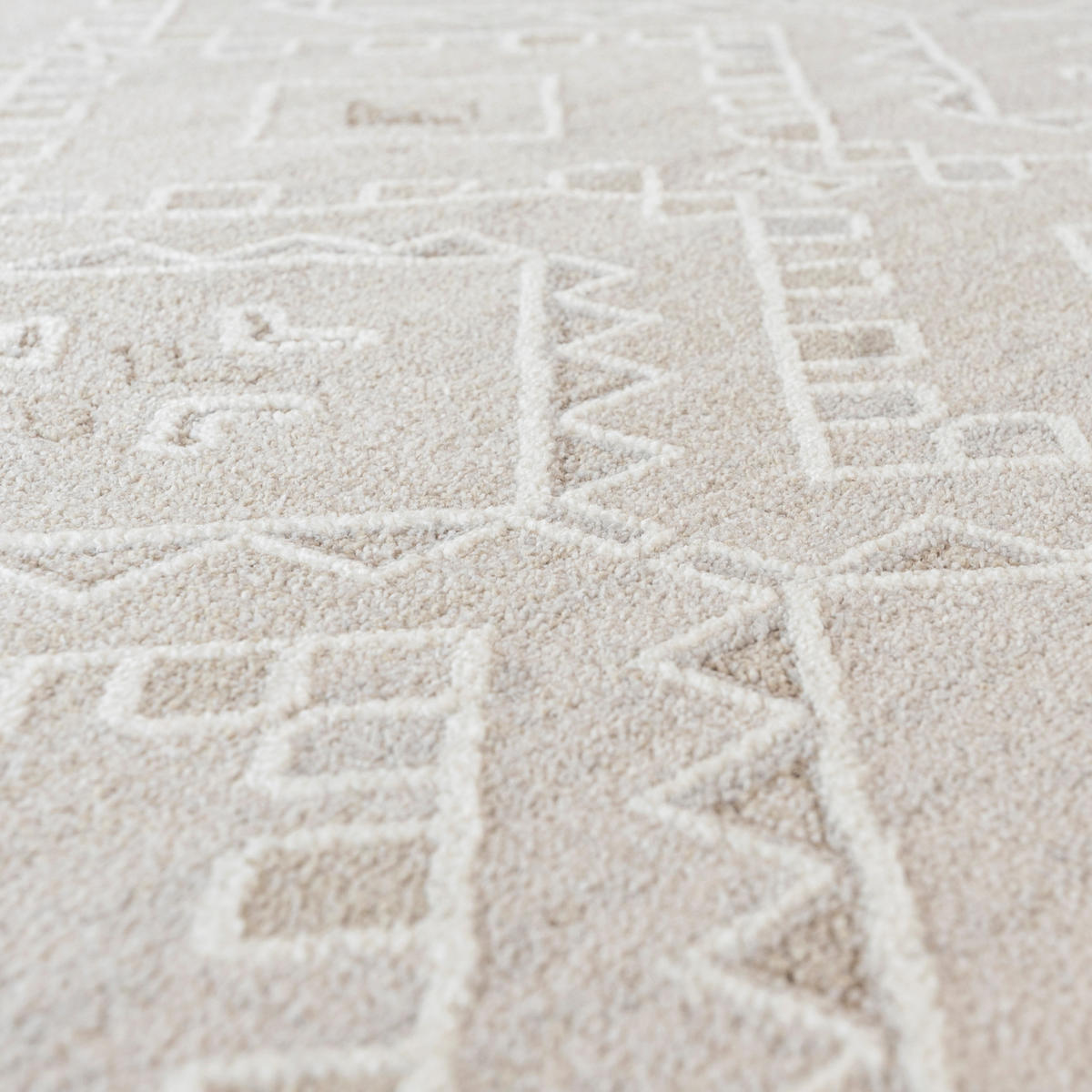 TEPPICH Beige Ethnisch, Geometrisch - Rechteckig Moderne - 250 x 350 cm - Beige/Cappuccino, Textil (250/350cm) - Mazovia