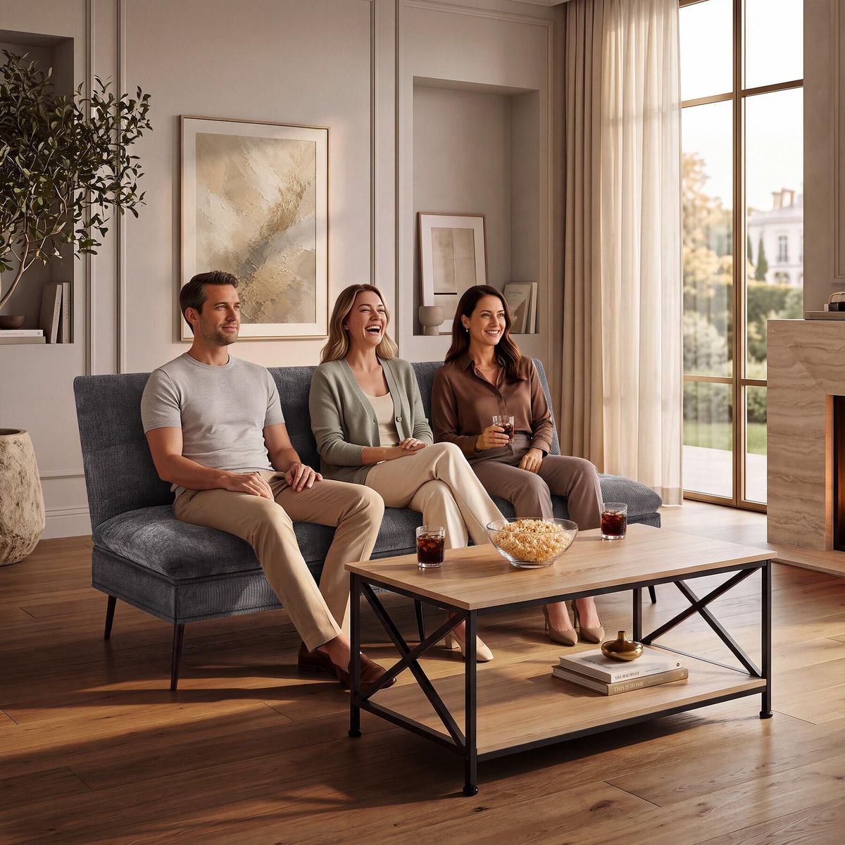SCHLAFSOFA Tokio, Belastbarkeit 300 kg, 175 x 66 x 87 cm, grau - Grau, Kunststoff/Textil (108/45/175cm) - tectake