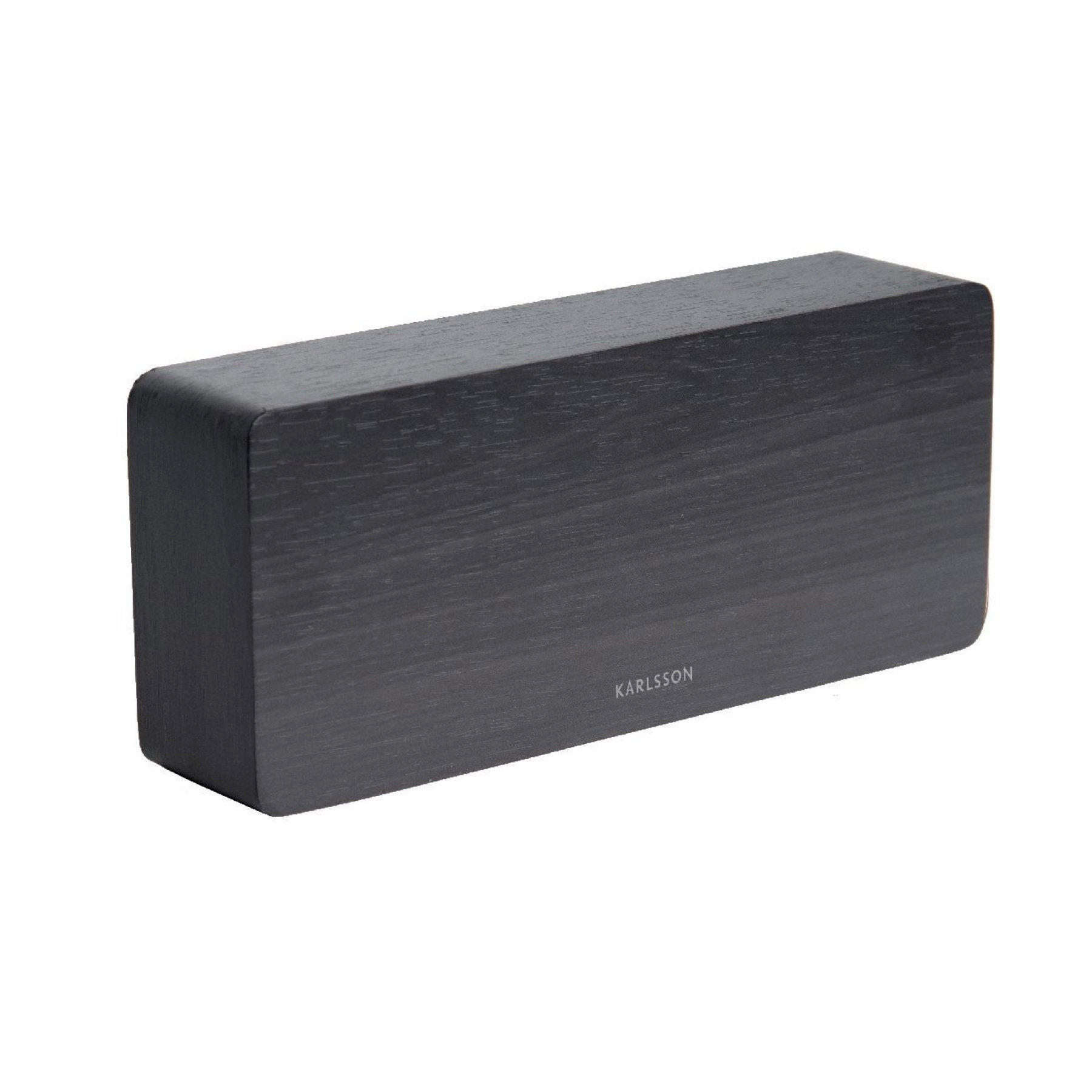 WECKER Tube 4.5/21/9 cm - Schwarz, Holz (21/9/4.5cm) - Karlsson