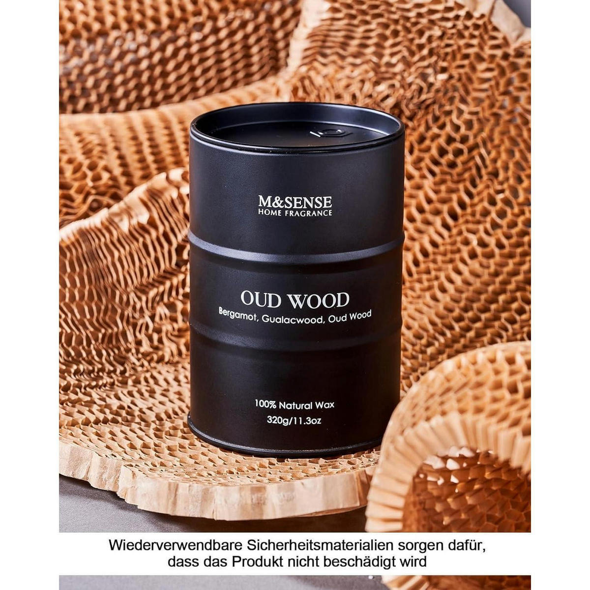 DUFTKERZE Bambus Stream 320g 70 Stunden Brenndauer - Grün, Paraffin (10.5cm)