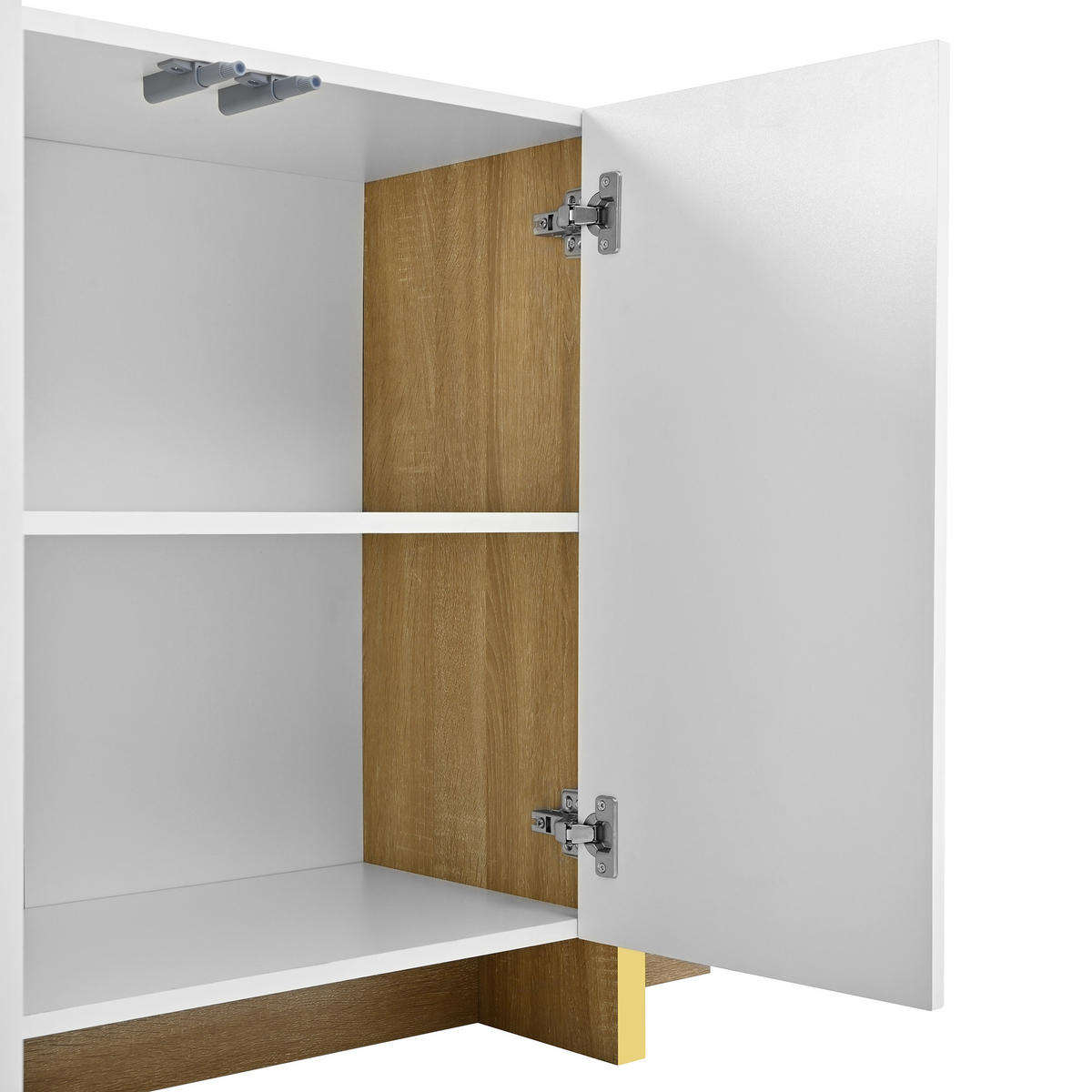 PŘÍBORNÍK se 3 dvířky a 3 zásuvkami, bílý, 140 cm - bílá, kompozitní dřevo (140/75/36cm) - Urban Meuble