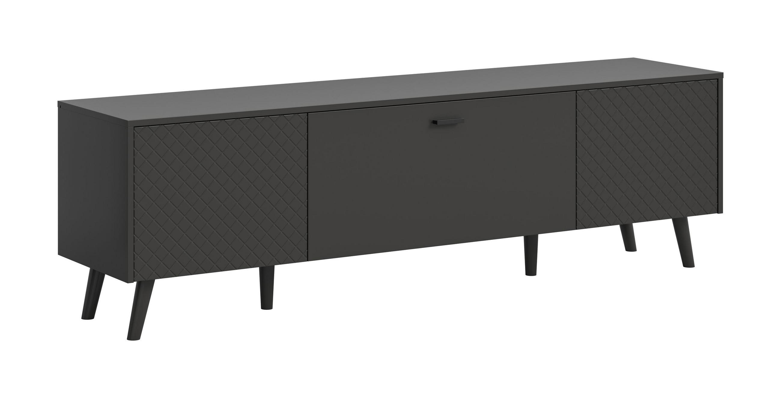 Homes & Jones Lowboard Grau 185x55x40 cm