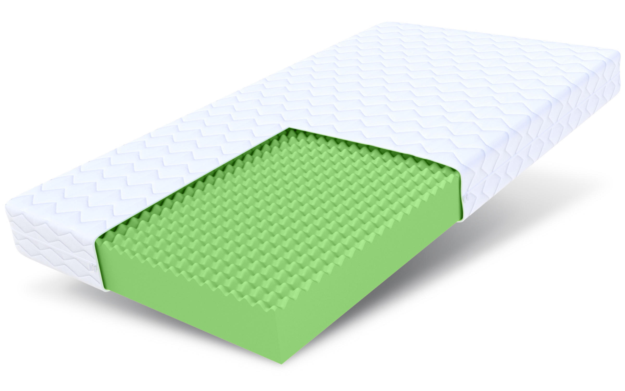 KALTSCHAUMMATRATZE Picchi H3 12 cm - Weiß, Textil (70/160cm) - FDM