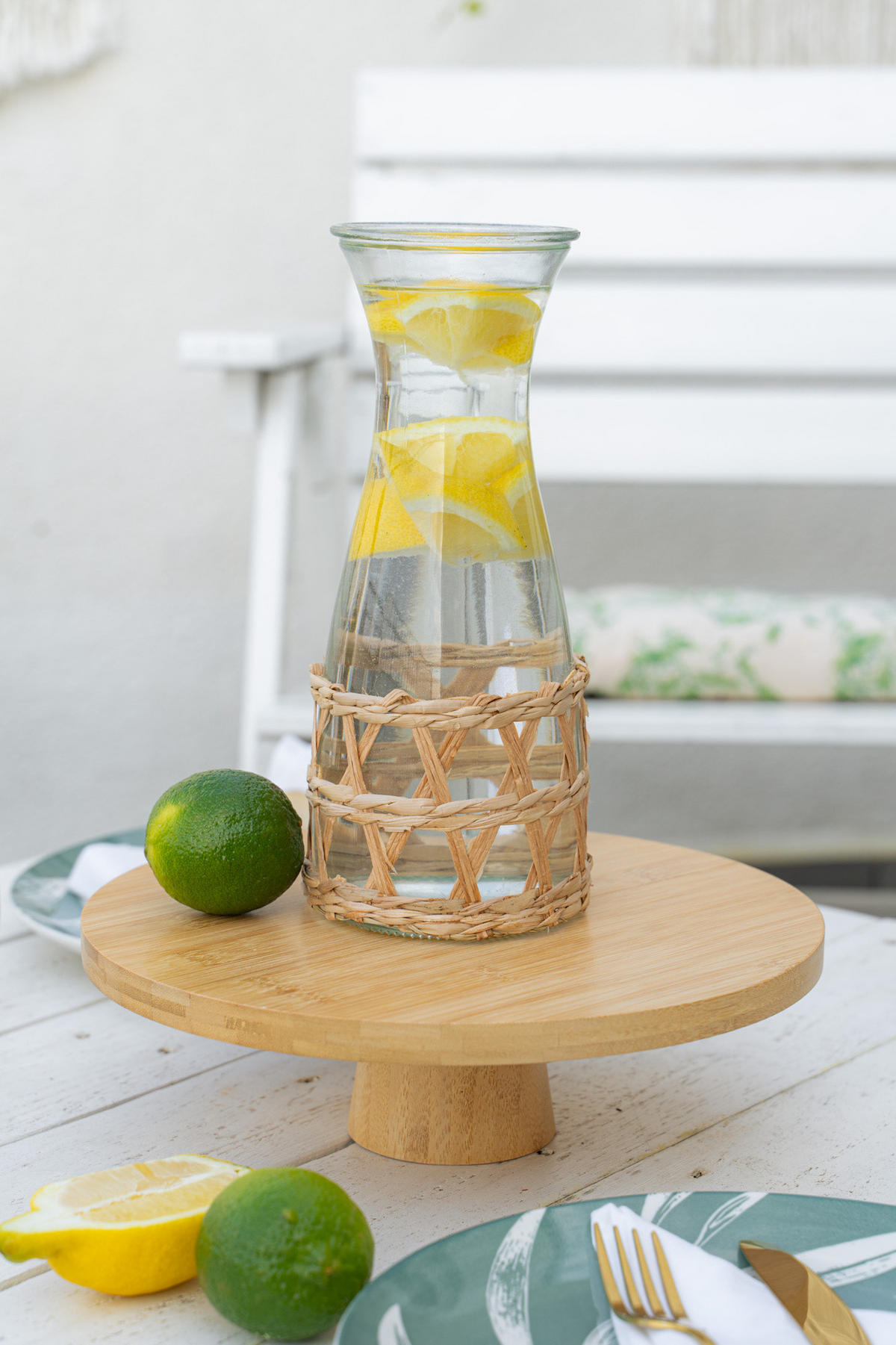 TORTENSTÄNDER Bambus Braun 28/28/28 cm - Braun, Naturmaterialen (28/28cm) - Secret de Gourmet