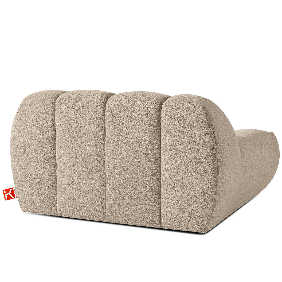 SESSEL VENA Bouclé, Beige - Beige, Holz/Textil (135/72/105cm) - KONSIMO®