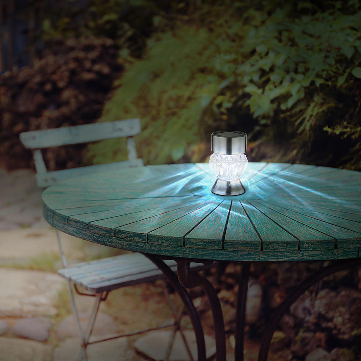 LED AUSSENLEUCHTE Edelstahl Schwarz - Schwarz, Metall (7/7/35cm) - Globo Lighting