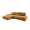 ECKSOFA mit Bettkasten Tragel L, Brown - Braun, Textil (185/265cm) - Meblito