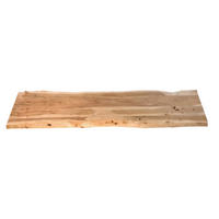 TISCHPLATTE CURTIS - Beige/Naturfarben, Akazienholz/Holz (40/200/3cm) - SAM