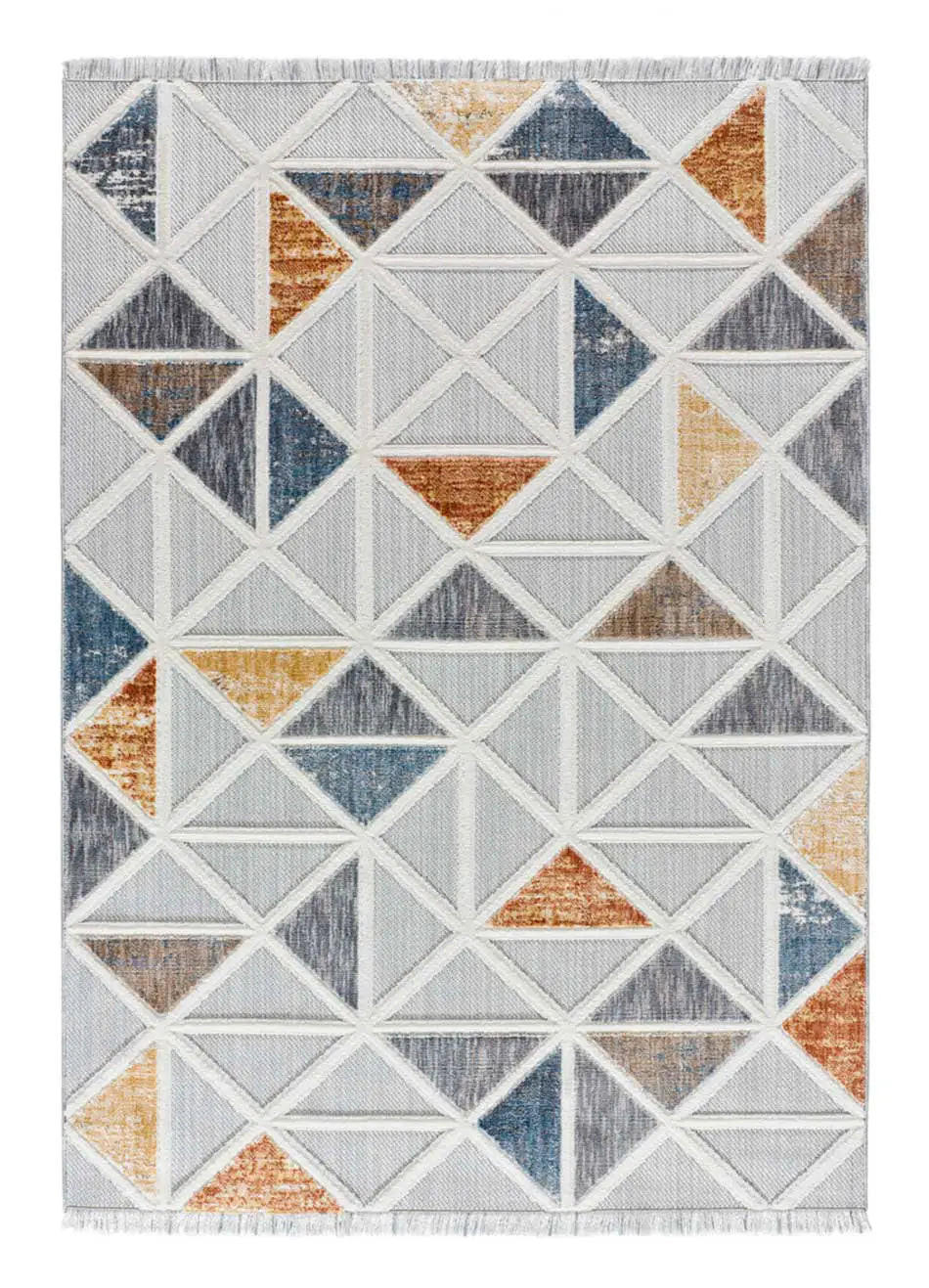 WEBTEPPICH Mehrfarbig Broadway 136/200 cm - Multicolor/Grau, Naturmaterialien/Textil (136/200cm) - Atticgo