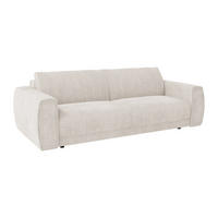 SOFA 4-Sitzer Schlafsofa Express - Chenille-Stoff Beige - Liegefläche 160 cm - Matratze 13 cm - VOMERA - Beige, Textil (220/88/100cm) - Vente-Unique