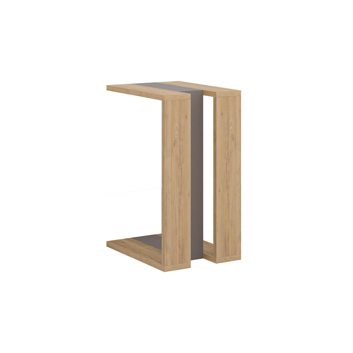 BEISTELLTISCH Muju C Eiche/Mokka 30/40/57 cm - Mokka, Holzwerkstoff (40/30/57cm) - Decortie