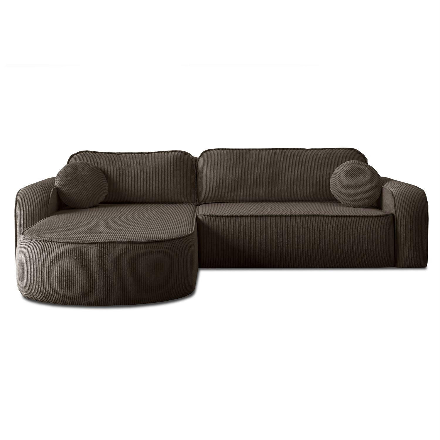 Lookway Ecksofa Dunkelbraun 275x178 cm