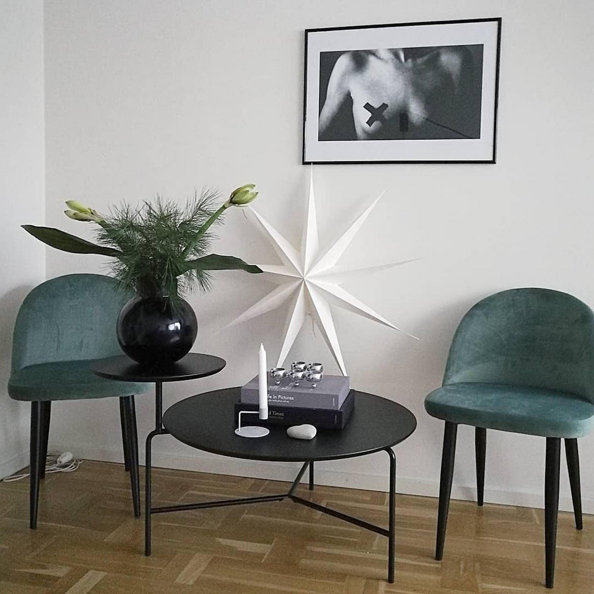 JÍDELNÍ ŽIDLE sada 2 ks Sametová látka Zelená Visalia - zelená barva, kov/textil (50/81/47cm) - Beliani