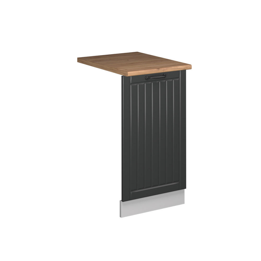 DISKMASKINENS FRONTPANEL Fame-Line Antracit hus p&aring; landet 45 cm , AP Oak M&ouml;rkgr&aring;, Vit 81.8/45/60 cm
