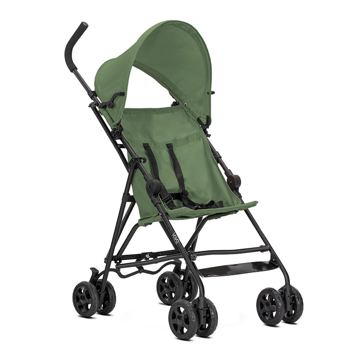 BUGGY Vaya tannengrün verstellbares Sonnendach, klappbar, Fußstütze - Grün, Metall (80/41/97cm) - Lorelli