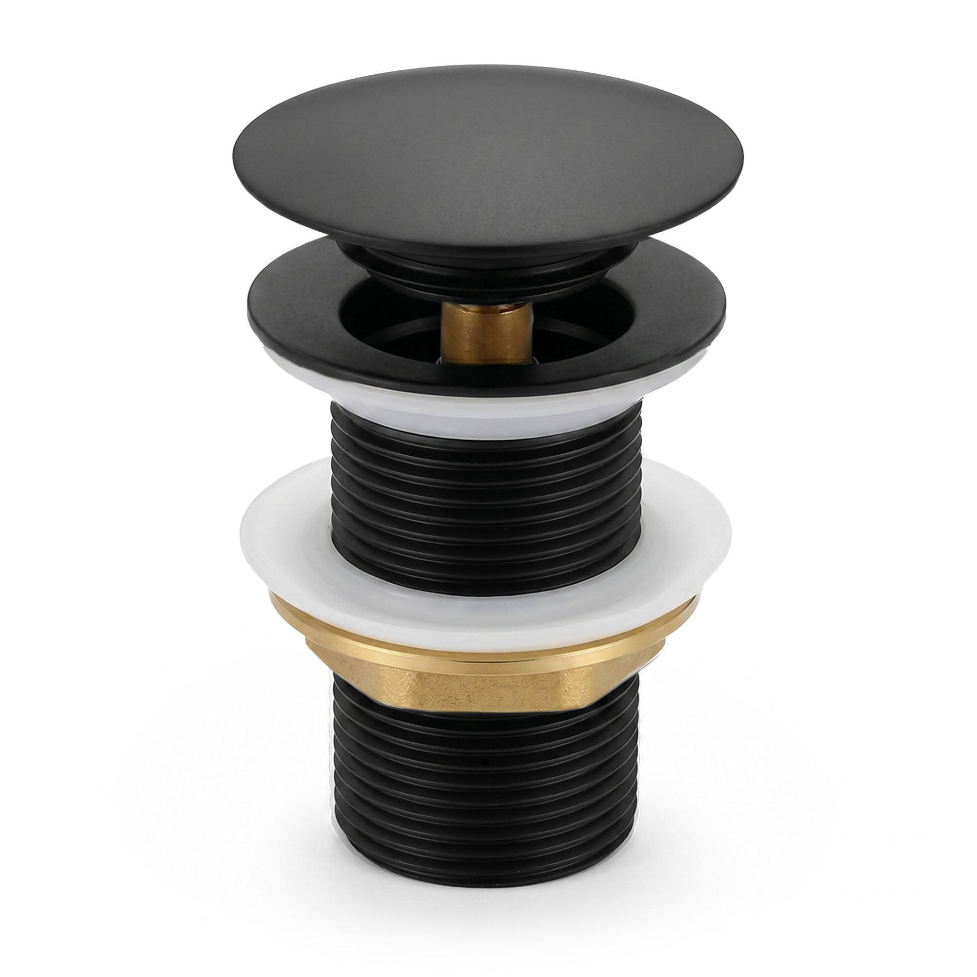 CLICK-CLACK-ABLAUFVENTIL Schwarz - Schwarz, Metall (6.6/10.2/10.2cm) - Akord