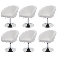 ESSZIMMERSTUHL Cremeweiß 6er-Set - Weiß, Textil (59/90/60cm) - MCW