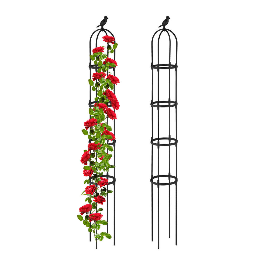 OBELISC Negru 2er-Set 188x24 cm